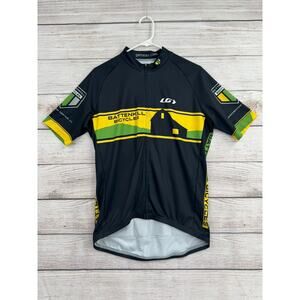Garneau Battenkill Bicycles Cycling Jersey Adult Large Black Yellow Green